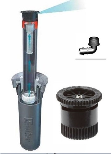 Hunter Pro Spray Check Valve Pop Up Sprinkler 4" c/w Pipe Fitting and Nozzle - Picture 13 of 14