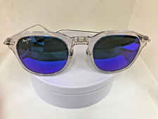 NUEVO Maui Jim COLECCIÓN DE LUJO Azul Alika Cristal Titanio Plata B837-05 $559