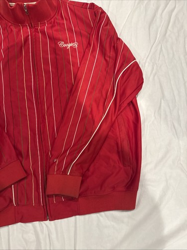 Coogi Men’s Jacket Size 4XL Striped Red Embroidered Vintage 90s RARE - Picture 4 of 23