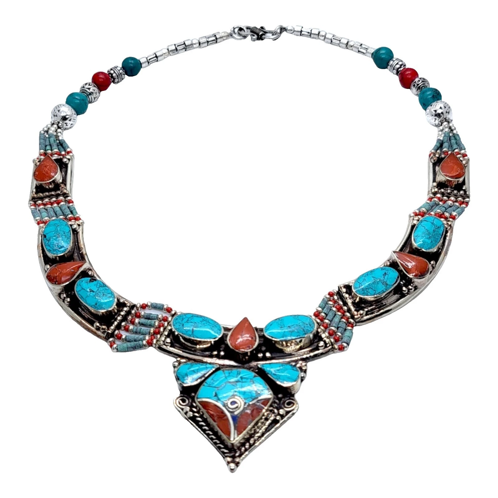 Turquoise Natural Stone Fashion Necklaces & Pendants
