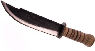 Couteau De Survie Vintage - Fixe 16,3 Cm - Pour Camping, Chasse - NEUF