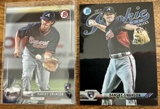 2017 Bowman Chrome Mega Box Dansby Swanson Mojo Refractor And Bowman Base