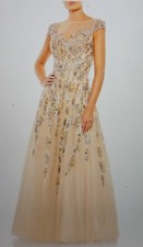 Mac Duggal 20364 Cap Sleeve Sheer Neckline Dress size 20 MSRP 798