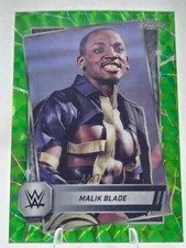 2025 Topps Chrome WWE # 167 Malik Blade Green Geometric /75