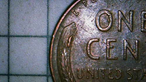 1957 D Lincoln Wheat Cent Die Chip on Left Wheat Stalk VF/XF Error Penny EF