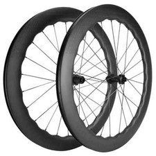 Juego de ruedas de carbono para bicicleta de carretera 6560 700c freno de disco ruedas de bicicleta acabado mate brillante