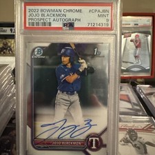 2022 Bowman Chrome - Prospect Autographs #CPA-JBN JoJo Blackmon (AU, RC) PSA 9