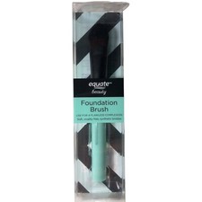 Equate Beauty 6.5" Long Foundation Brush Soft Synthetic Black Mint Flawless