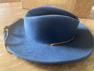 Brixton wide brim wool hat Size S Jo Wool Felt Rancher Fedora Hat – Village Hat Shop main image 4