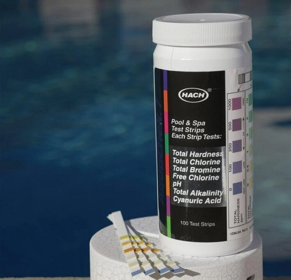 Aquachek Silver 7 in 1 Pool & Spa Test Strips - 100 Pack NEW STOCK FREE POST - Image 3 of 4