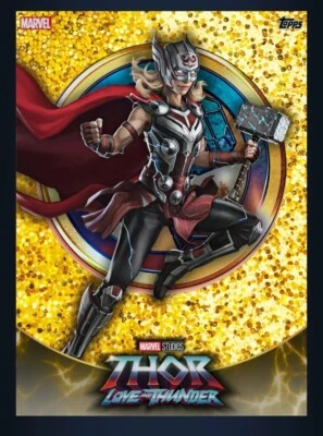 Topps Marvel Collect MCU Legacy Collection Love & Thunder Gold Mighty Thor #3 - Photo 1/3