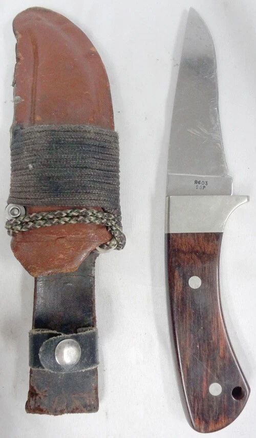 Vintage Case XX USA R603 SSP Fixed Blade Hunting Knife w/ Original Sheath! - Image 3 of 4