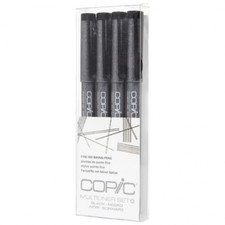 Copic Black Multiliner Wallet (4pc)