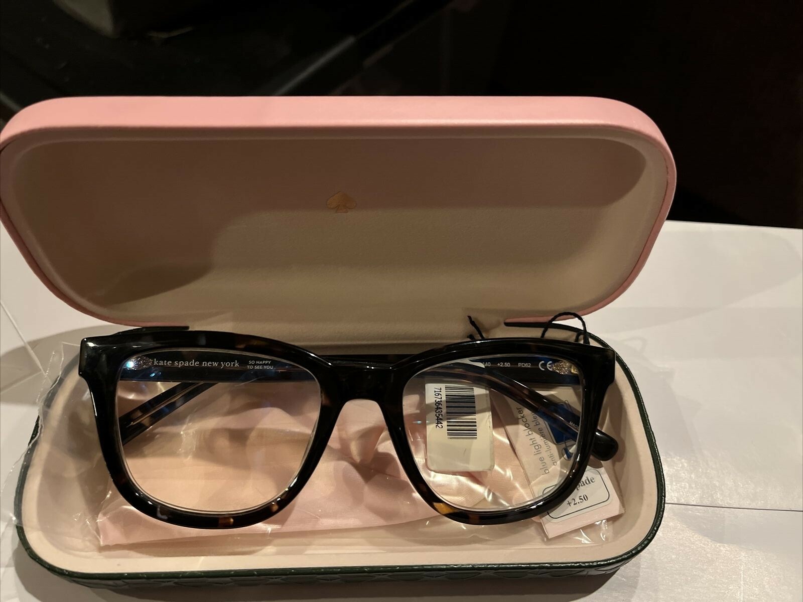 Kate Spade New York Blue Light Readers Glasses NWT plus Case eBay