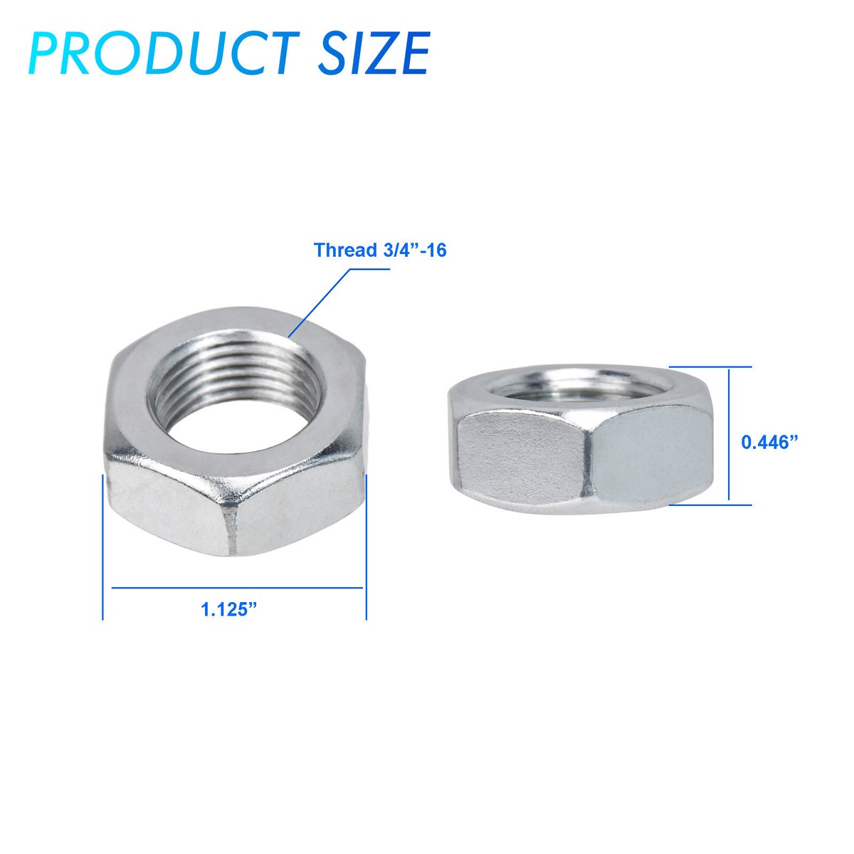 JMX Chromoly X-Series Heim Joint Rod End – 3/4-16 RH Male Thread, Chrome Finish