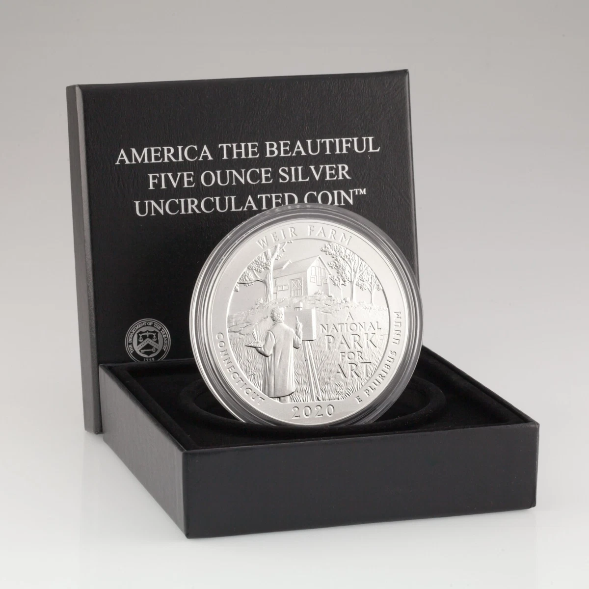 2020-P Atb 5 Oz. de Plata Redondo Con / Caja Y Certificado Autenticidad Weir