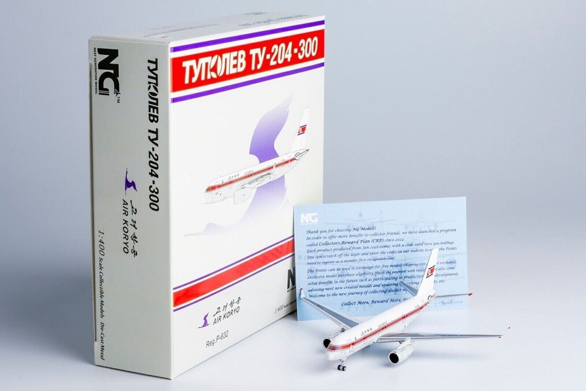 1:400 NG Model Air Koryo Tupolev TU-204-300 Airplane Diecast