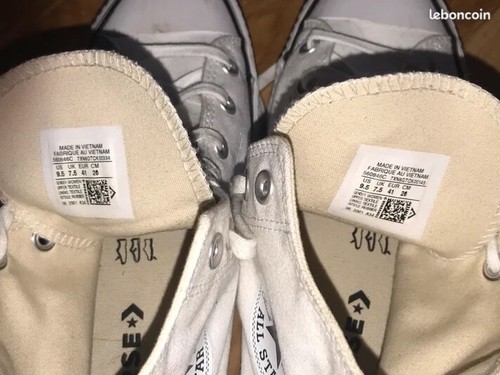 converse compensees blanches