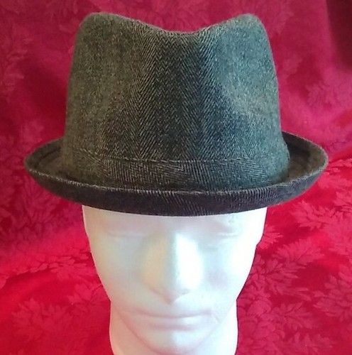 Faded Glory FEDORA Hat Size SMALL Gray 