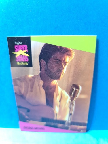 GEORGE MICHAEL🏆1992 Pro Set MusiCards Super Stars #76🏆FREE POST - Bild 1 von 2