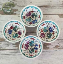 Ceramic Bowls Set of 4 | Sauce Tapas Nuts Snack Chip and Dip Serving Bowls Set |