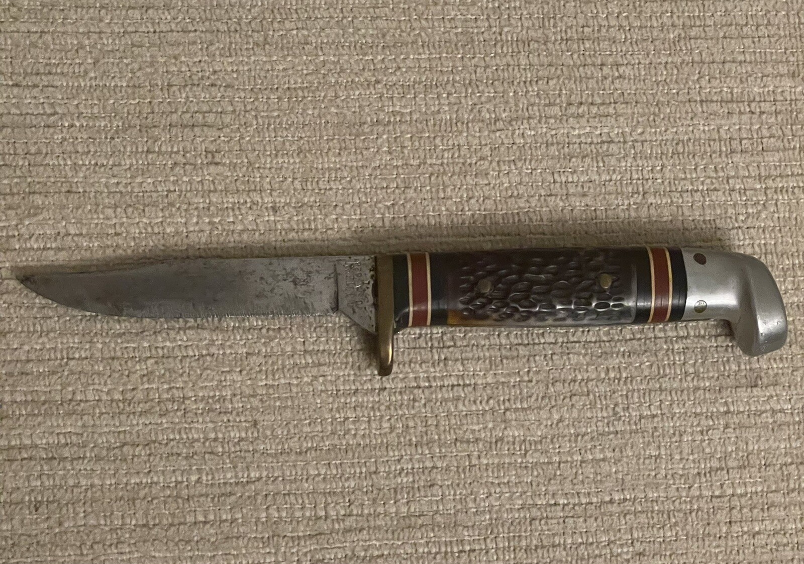 Vintage WESTERN USA Hunting Knife With Sheath 3” Blade 628 eBay