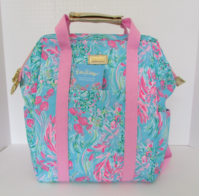 Lilly Pulitzer Backpack Cooler NWT Lilly Pulitzer Insulated Backpack Soft-sided Cooler Pink  main image 4