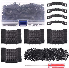 600Pcs Sawtooth Picture Frame Hanging Hangers Double Hole with Screws