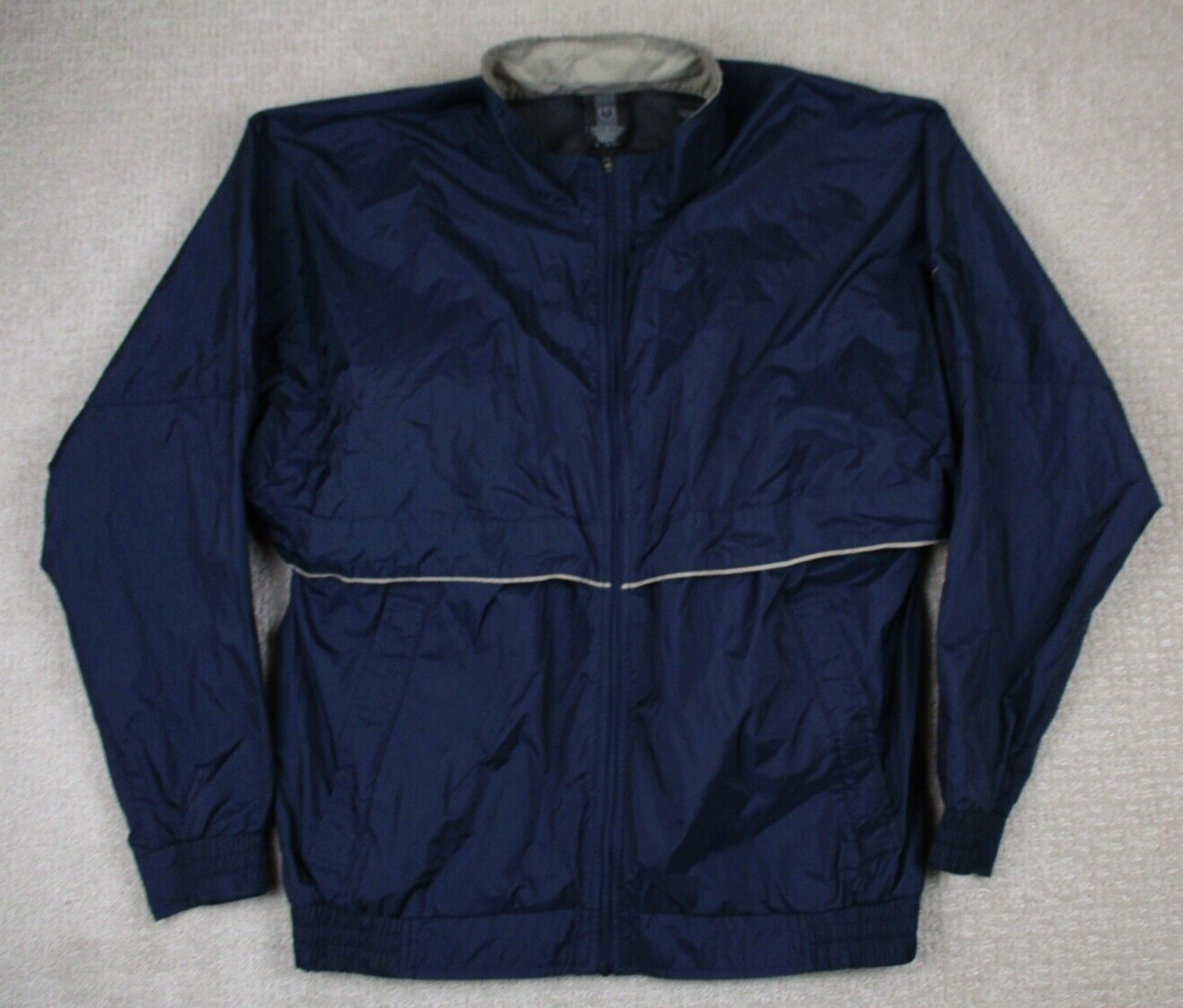 Vintage 90s Nike Golf Windbreaker Full Zip Jacket Mens M Vented Blue Clima Fit
