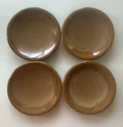 4 Frankoma Pottery Lazy Bones Desert Gold 6" Saucer Bread Butter Dessert Plate