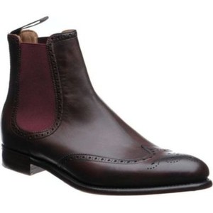 chelsea brogue boots men's