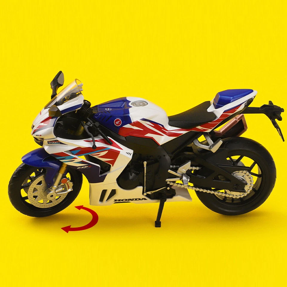 1:12 Honda CBR 1000RR-R Fireblade SP Motocicleta Modelo Diecast Coche de Juguete Blanco Foto 3 de 4