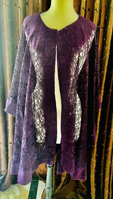 HAND FELTED WOOL and Lace in a Gorgeous Purple , Wrap/Shawl Great Gift Size OS