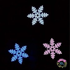 EL Snowflake - Glowing EL Panel with connector wires and choice of drivers