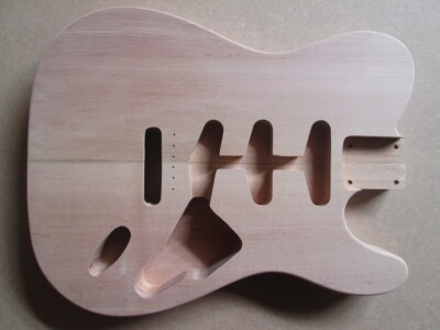 T-style Korpus für 3 single coils und Tremolo body Roterle Gitarre leicht