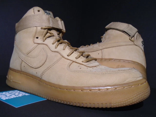 NIKE AIR FORCE 1 HIGH 07 LV8 WHEAT FLAX BROWN OUTDOOR GREEN GUM