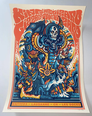 King Gizzard & The Lizard Wizard Poster Lausanne 3/17/23 S/N