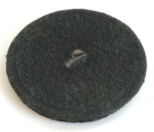 Rare Antique 38.5mm Formed Leather and Felt Lens Cap Insert for Brass Lenses