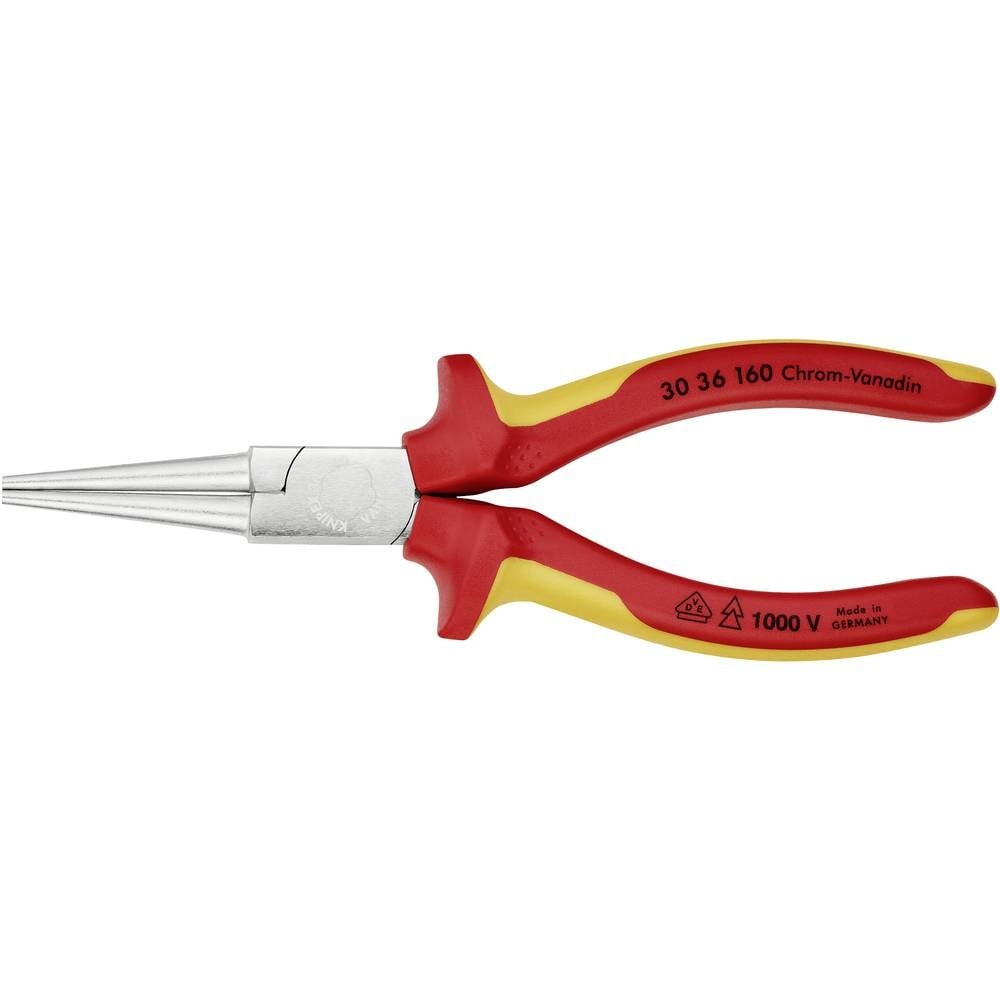 Pince à bouts ronds Knipex 30 36 160 VDE en acier pour électricien