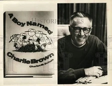 1969 Press Photo Charles M. Schulz in "Charlie Brown and Charles Schulz" Special