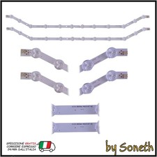 KIT 2 BARRE LED TV PER SAMSUNG 32" LH32MDCPLGCZW LH32MDCPLGVMZD UE32EH5000