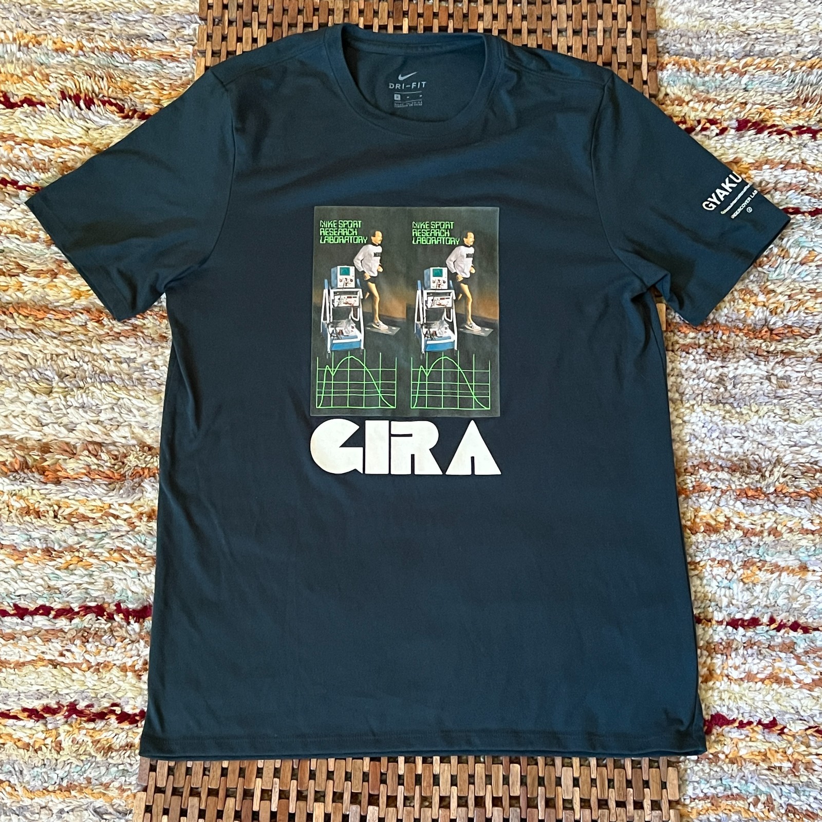 Nike Labs Undercover Gyakusou Running T Shirt Tee Green Men's Size Medium M