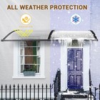 Yescom 80"x40" Door Window Awnings Exterior with Rain Gutter for Patio Outside — photo 4