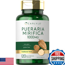 Carlyle Pueraria Mirifica Root Extract 120 Capsules Non-GMO Gluten Free Suppleme
