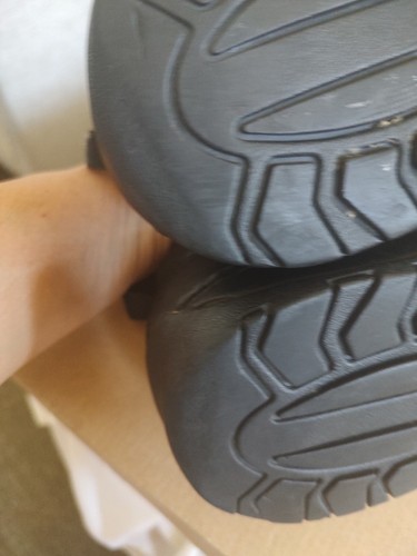 ZAPATOS SIN CORDONES CON PUNTERA DE SEGURIDAD DE CUERO MARRÓN ALA ROJA, TALLA 11.5D - Imagen 7 de 7