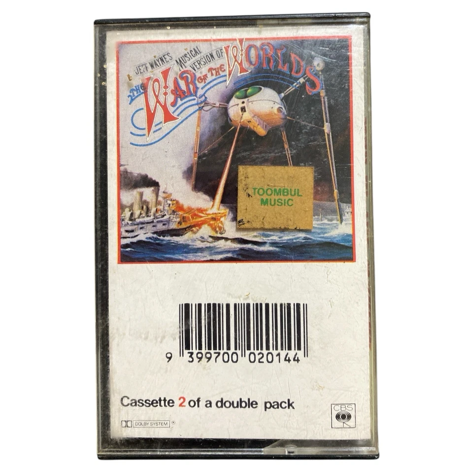 Jeff Wayne's War of the Worlds 1978 Double 2 Cassette Tape AUS Pressing 2PC 201 - Image 2 of 4