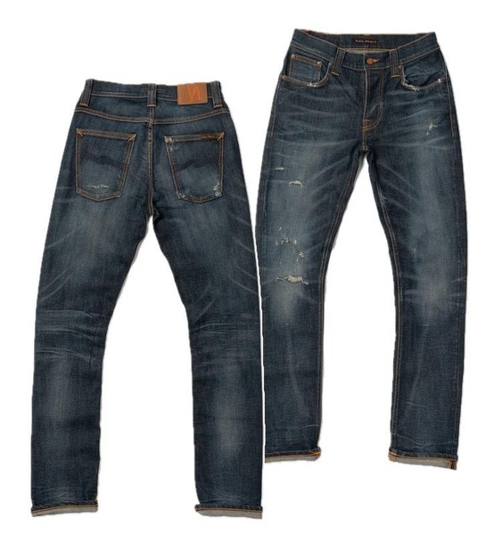 Men Nudie Jeans Jeans Navy Cotton 30 / S / 44
