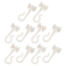 10 Pcs Mosquito Net Hook Pulley Curtain Track Hooks Ceiling Hanging