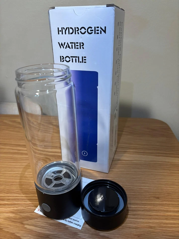Fakllod Hydrogen Water Bottle 460ml Glass SPE/PEM Generator – Open Box - Image 4 of 4