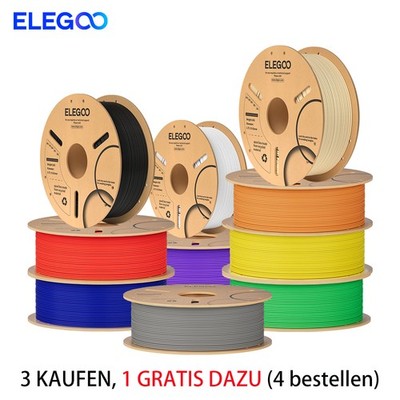  ELEGOO 1KG ASA PVB PLA PLA+2.0 HSPLA PETG SILK ABS TPU PLA Meta Filament APLA
